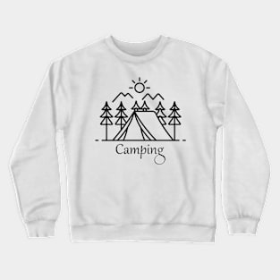 Simple Camping Crewneck Sweatshirt